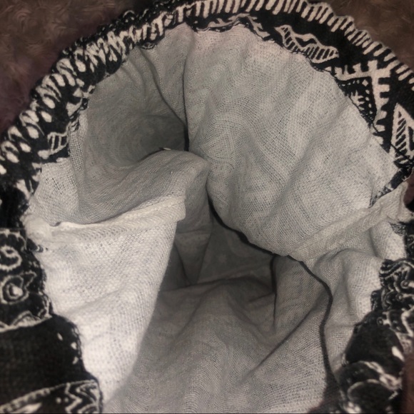 Boho Elephant Design Drawstring Backpack Bag - Picture 2 of 3